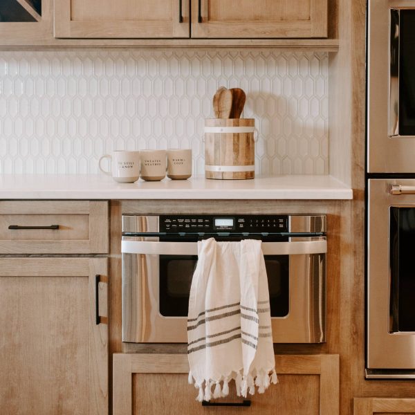 Turkish Cotton + Bamboo Hand Towel - Two Stripe - Image 3