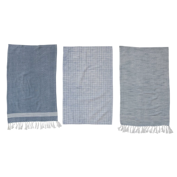 Blue + White Tea Towels (set of 3) - Image 3