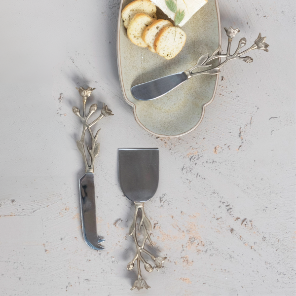 Floral Handle Cheese Knives (set of 3) - Image 3