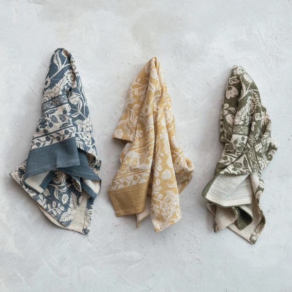Floral Printed Tea Towel - Image 2