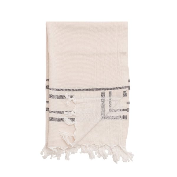 Turkish Cotton + Bamboo Hand Towel - Two Stripe - Image 7