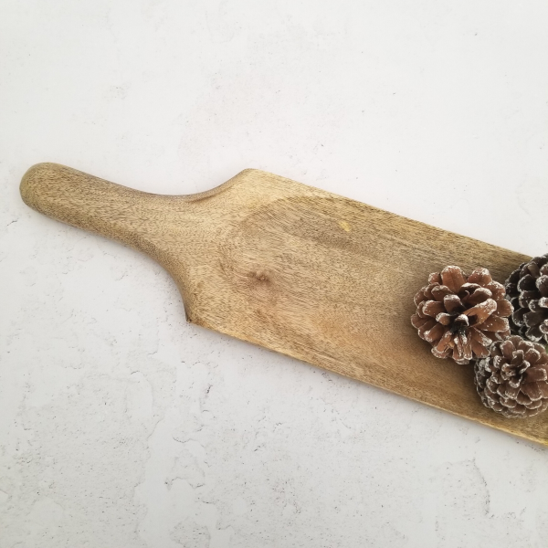 Mango Wood Serving Board with Handle - Image 5