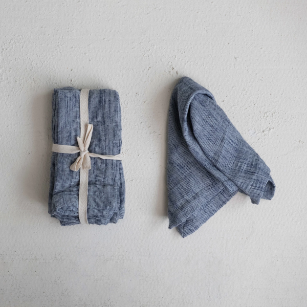 Woven Cotton + Linen Slub Napkins (set of 4) - Image 2